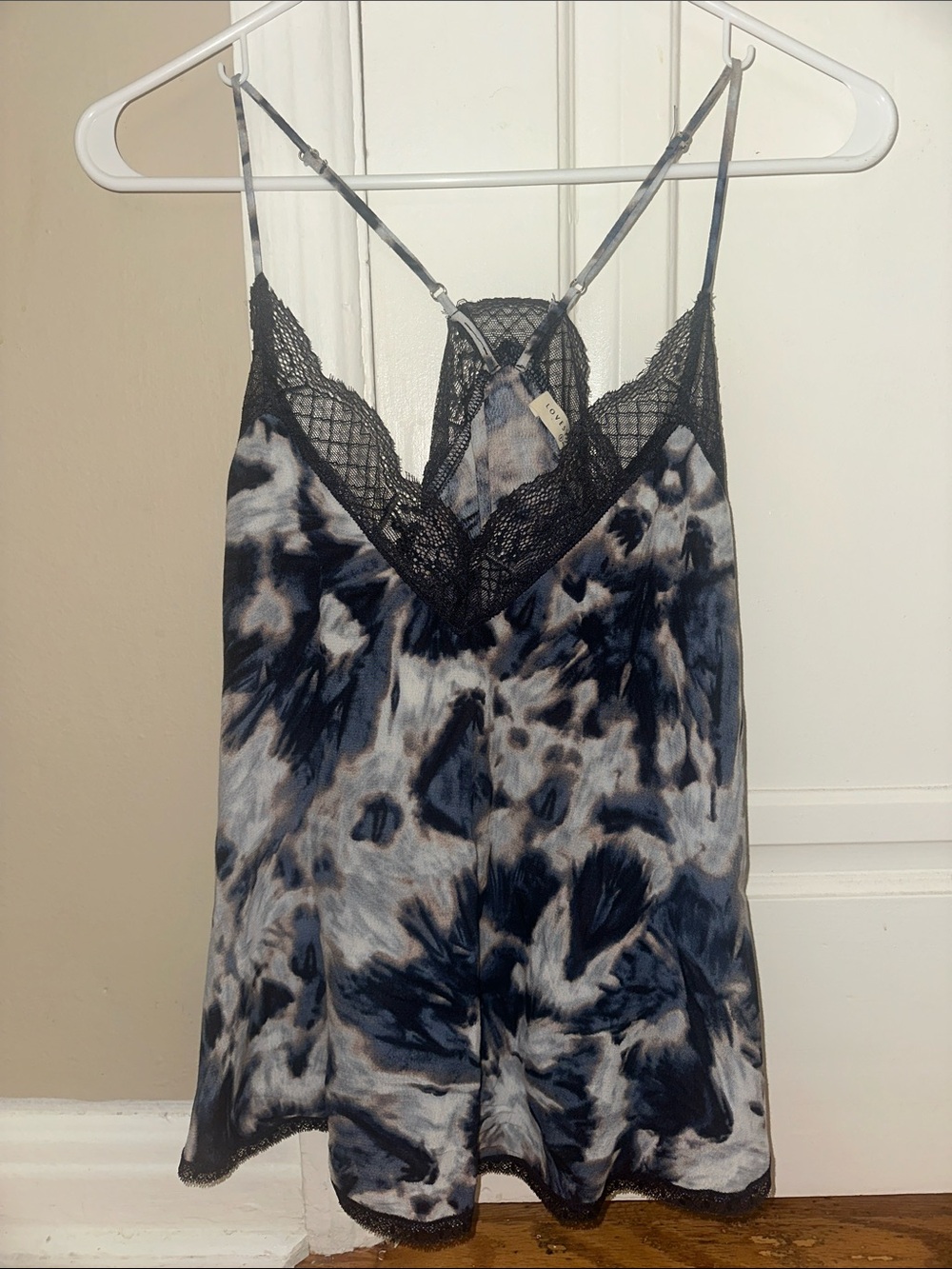 Lovestitch Tie-Dye Lace Trim Cami